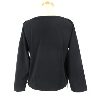 agnes b. 近年モデル カットソー Tシャツ 長袖 スナップボタン EZ69JX74 2 ブラック