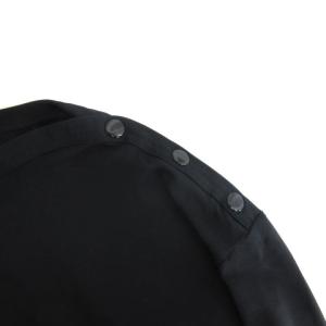 agnes b. 近年モデル カットソー Tシャツ 長袖 スナップボタン EZ69JX74 2 ブラック