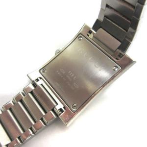 GUCCI 111L シェリーライン クオーツ 腕時計 黒文字盤 シルバーカラー