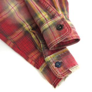 KAPITAL KOUNTRY リメイクパッチワークチェックシャツ M レッド