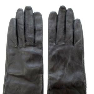 Chloe 手袋 グローブ 五本指 ロング ソフトレザー 20cm ブラック SM0