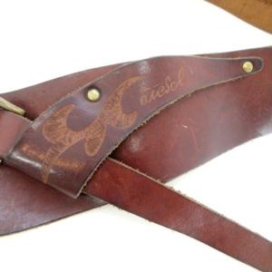 DIESEL 国内正規 ガンベルト レザー ハトメ BELT HOLDER 3438XA 80cm ブラウン SM0