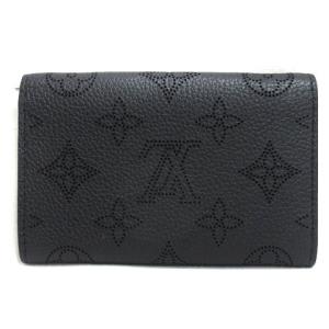 LOUIS VUITTON M64049 モノグラム マヒナ ポルトモネ アナエ コインケース コンパクトウォレット ノワール