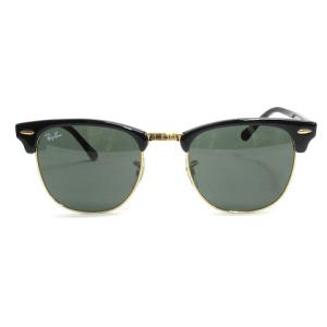 Ray-Ban CLUBMASTER クラブマスター サングラス サーモント ブロー コンビ RB3016 W0365 ブラック ゴールド系