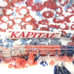 KAPITAL 小花柄 スカーフ ホルダーリング 221216E