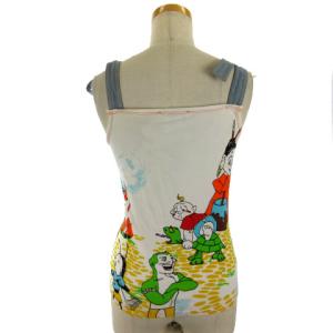 Christian Dior 02年製 ジョンガリアーノ プリントカットソー F40 マルチカラー