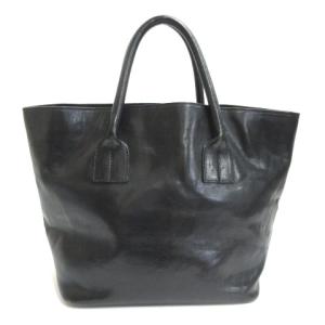 HIROFU トート ハンドバッグ レザー ブラック 220825EE 鞄