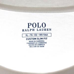 POLO RALPH LAUREN 長袖 Tシャツ ロゴ ホワイト XL