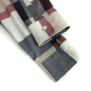 BLACK LABEL CRESTBRIDGE ネルシャツ 長袖 チェック 51M07-407-42 M ベージュ