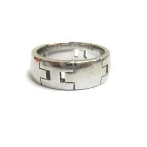 HERMES ヘラクレス リング K18WG 48 8号 7.9g シルバー