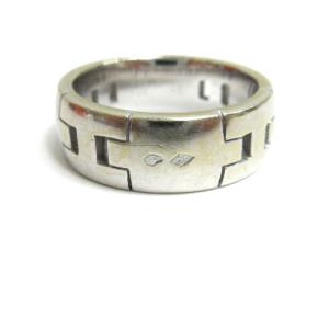 HERMES ヘラクレス リング K18WG 48 8号 7.9g シルバー