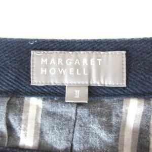 MARGARET HOWELL スカート ストライプ 2 ネイビー 220905E