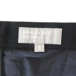 MARGARET HOWELL スカート ボーダー 3 ネイビー グレー 220905E