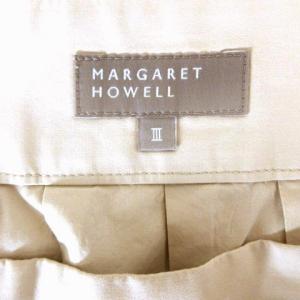 MARGARET HOWELL スカート シルクミックス 3 ベージュ 220905E