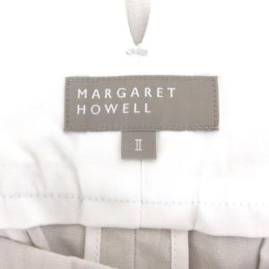 MARGARET HOWELL 18SS ワイドパンツ リネン 2 ライトグレー 220905E