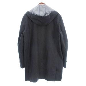 Brooks Brothers フード コート ミドル丈 無地 ブラック