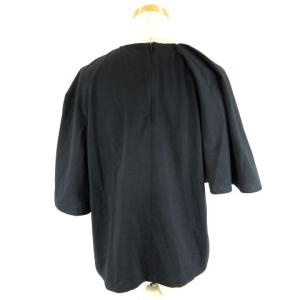 AKIRANAKA アシンメトリー ドレープ Tシャツ カットソー 半袖 AP2141-BK 1 ブラック