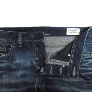 DIESEL SAFADO デニムパンツ ロング ダメージ加工 ボタンフライ 32 インディゴ