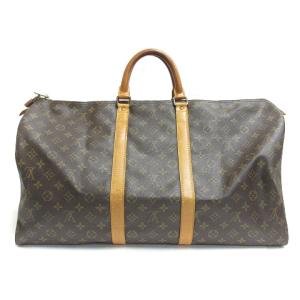 LOUIS VUITTON モノグラム キーポル55 マルティエ刻印 ボストンバッグ M41424 ブラウン