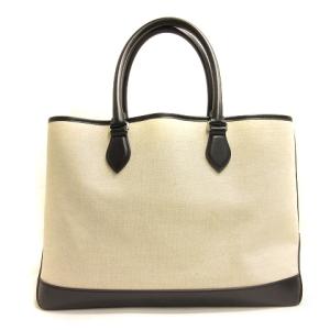 Berluti トゥジュール スクリット トートバッグ カリグラフィー ブラック ベージュ