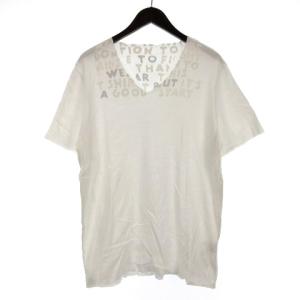 エイズ プリント 半袖 カットソー Tシャツ ホワイト M 221220E