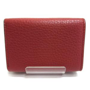 FURLA BABYLON S コンパクト ウォレット 三つ折り 財布 小銭入れ ロゴ レザー ダークオレンジ