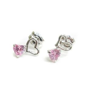 4℃ ピアス ハート K14WG シルバー系 アクセサリー