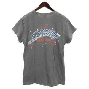 Deuxieme Classe 20SS MADE WORN JOURNEY Tシャツ 半袖 プリント ダメージ加工 グレー 221219E