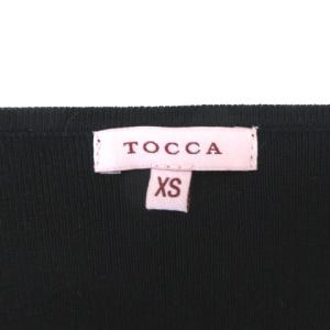 TOCCA ボレロ ニット 長袖 ボタンレス カーディガン ショート丈 ブラック XS 221004E