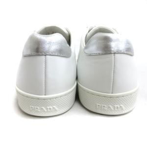 PRADA レザースニーカー 663 37 ホワイト