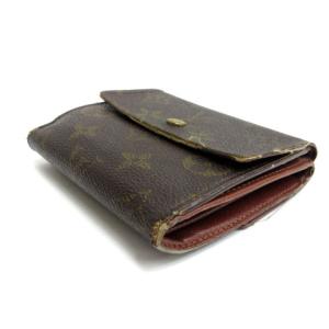 LOUIS VUITTON モノグラム ポルトフォイユ エリーズ  二つ折り財布 小銭入れ レザー M61652 ブラウン
