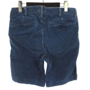 REMI RELIEF コーデュロイ ショート パンツ ショーツ ジッパーフライ S ブルー