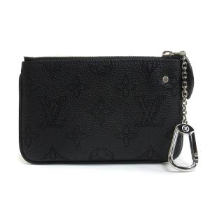 LOUIS VUITTON M69532 モノグラム マヒナ ポシェット クレ コインケース ブラック