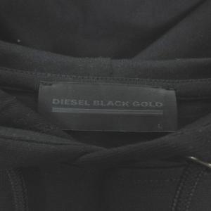 DIESEL BLACK GOLD プリント グラフィック パーカー 長袖 ブラック L