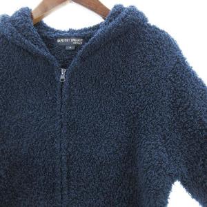 BAREFOOT DREAMS Men's zip hoodie with stripe パーカー ジャケット ポリマイクロファイバー C594 ネイビー