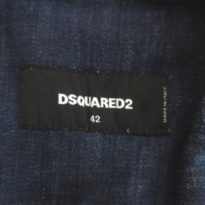 DSQUARED2 S74AM0976 ペンキデニムジャケット USED加工 42 インディゴ