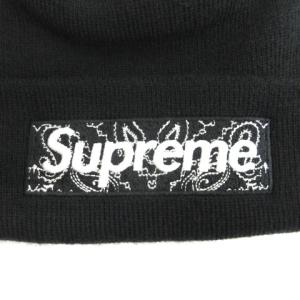 Supreme 19AW ニューエラ バンダナビーニー ボックスロゴ ブラック