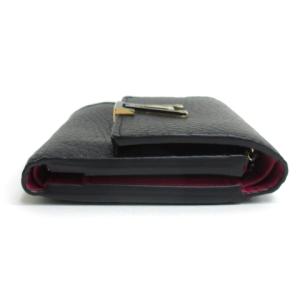 LOUIS VUITTON ポルトフォイユ・カプシーヌ コンパクト 二つ折り財布 M62157 ノワール ホットピンク