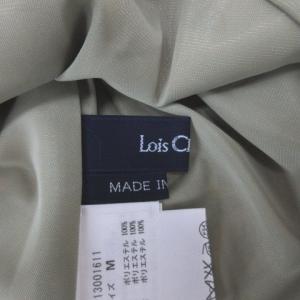 Lois CRAYON ワンピース ノースリーブ 花柄 プリーツ ライトベージュ M 221227E