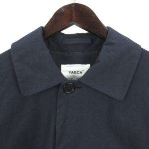 YAECA SOUTIEN COLLAR COAT STANDARD ステンカラーコート S ネイビー