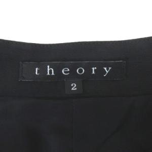 Theory ジャケット ボタンレス 2 ブラック