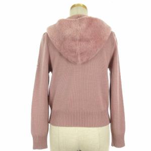 M'S GRACY ジャケット ニット 切替 フード 38 ピンク