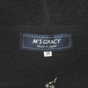 M'S GRACY ジャケット ニット 切替 フード 38 ブラック 221024EE