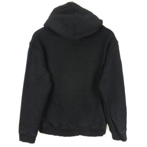 BLACK LABEL CRESTBRIDGE ボックスCBチェック プルオーバー パーカー 長袖 裏起毛 ロゴ プリント M ブラック