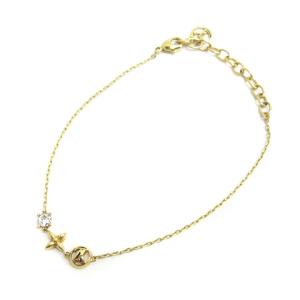 LOUIS VUITTON M00374 ブラスレ･プティ ルイ ブレスレット LV サークル モノグラム・フラワー ゴールド系