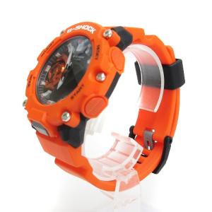 CASIO G-SHOCK 美品 腕時計 GA-2200M-4AJF クォーツ アナデジ カーボンコアガード構造 オレンジ