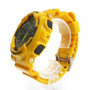 CASIO G-SHOCK 美品 腕時計 クォーツ アナデジ GA-100A-9AJF イエロー