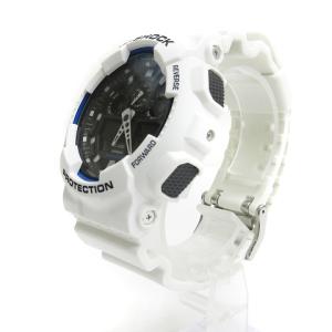 CASIO G-SHOCK 腕時計 クォーツ アナデジ GA-100B-7AJF ホワイト ブルー