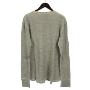 THE REAL McCOY'S DOUBLE DIAMOND カットソー 長袖 ハーフボタン グレー L 221020E