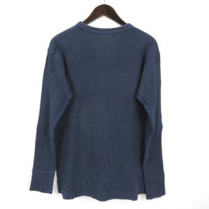 THE REAL McCOY'S ワッフル カットソー 長袖 サーマル ネイビー